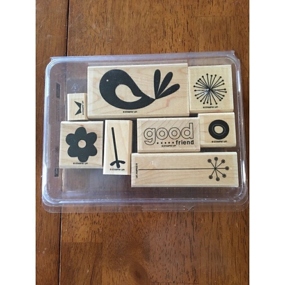 Stampin’ Up Good Friend Rubber Stamps Bird Dandelion Scrapbooking Card Making